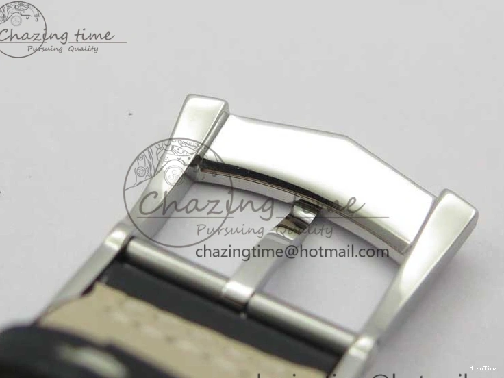 MIROTIME 0404 Practical Calatrava 5524 Pilot Travel Time SS GRF Blue Dial on Black Leather Strap A324 V 7107